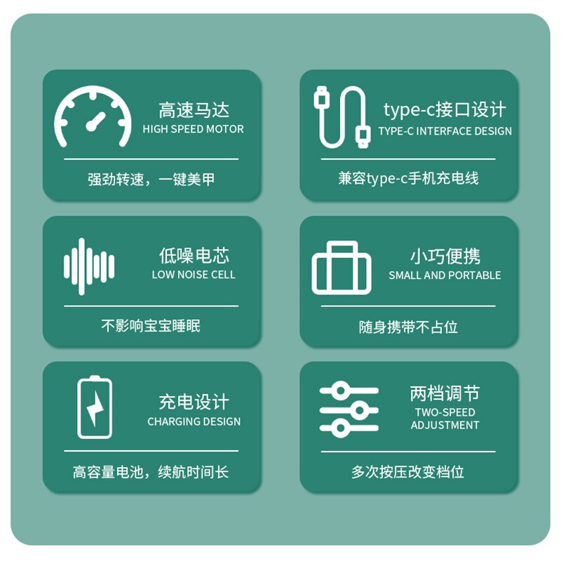 全自动电动指甲剪修指甲便携安全充电防夹肉宝宝指甲剪电动磨甲器|undefined