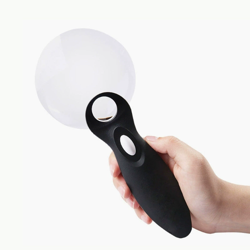 Chuda ручная Лупа акриловая оптическая линза Queen 2 LED увеличительное стекло 288-090