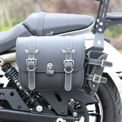 bumper flash 300s anti-fall bar | Motorcycle bumper - black-new-leather-side-bag-1-pair-mounting-bracket