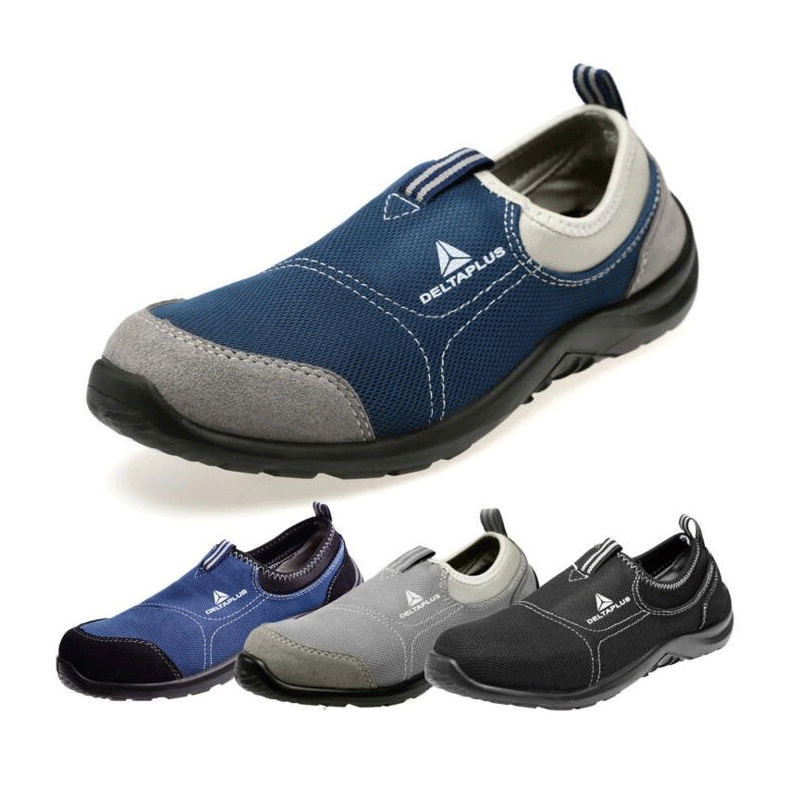 代尔塔301215、301216防砸轻便工作劳保鞋钢板劳保鞋男女防臭