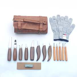 高级木雕工具套装豪华木雕套件木雕刀木工雕刻刀工具套装