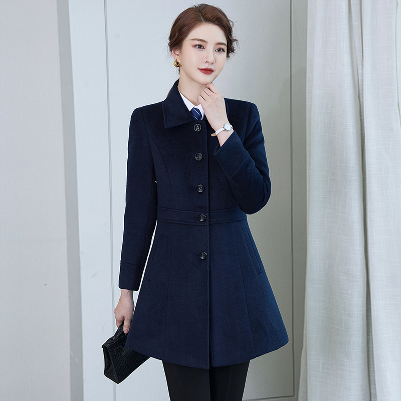 2146 여성 티벳 블루 싱글 브레스트 (플러스 10 위안 플러스 코튼)