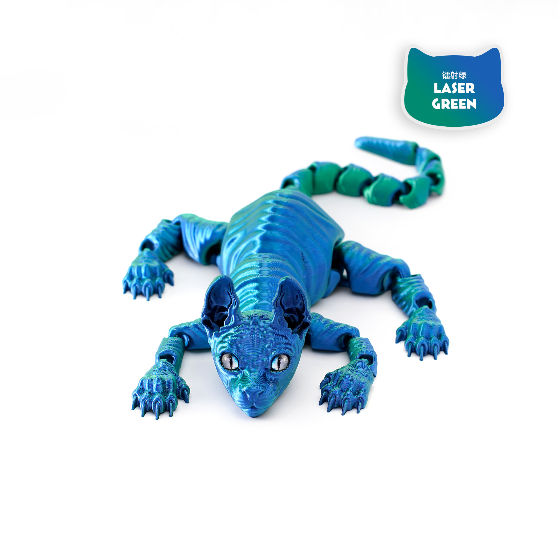 Impresión 3D Gato sin pelo Siamese adornos de gato Juguetes móviles Juguetes hechos a mano Juguetes impresos en 3D