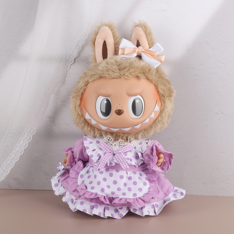 38cmラブブベビー服、ラブブぬいぐるみ服、ラブブ人形着替え、漢服スカートスーツ|undefined