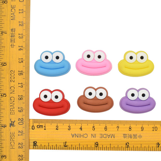 Cute Cartoon Big Mouth Hole Shoes Flower Shoe Buckle Creative Fun PVC Soft Rubber Distinctive DIY Accessories