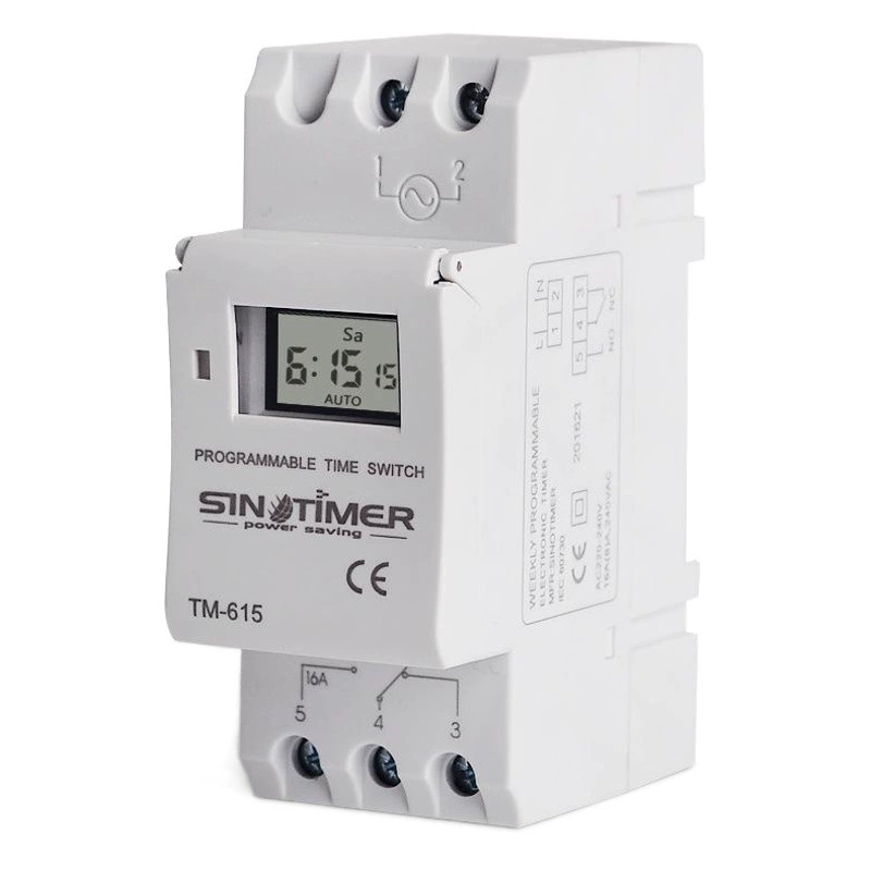 TM615-2 программируемый таймер с переключателем времени энергосберегающая установка рельса управления временем 220 В переменного тока