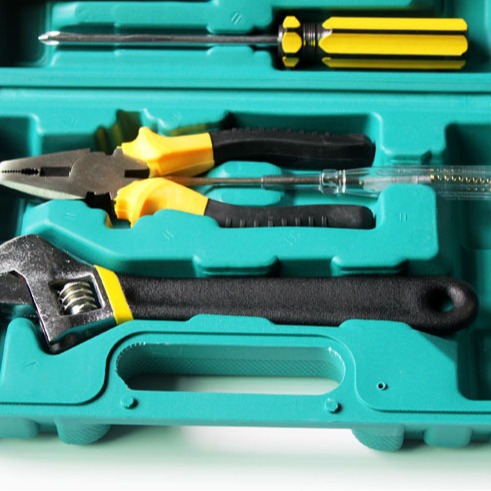 Snjue Combination Tool Box Set 8-Piece Car Hardware Tool Manual Household Tool Wrench 8008