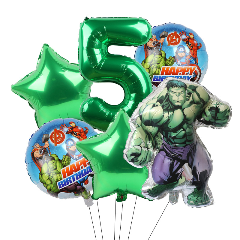 Cross-border Avengers Marvel héroe Spider-Man Hulk Capitán América redondo de aluminio de la película Globo Traje
