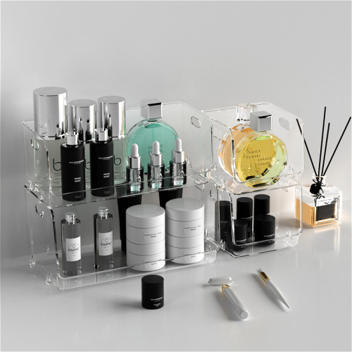 Overflow purchase cosmetics storage box large capacity washstand desktop lipstick skin care products perfume storage rack storage box