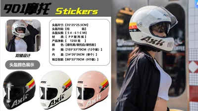 Motosiklet kaskı (dəbilqə): Women's Warm Riding Double Mirror - foreign-trade-901-full-face-helmet