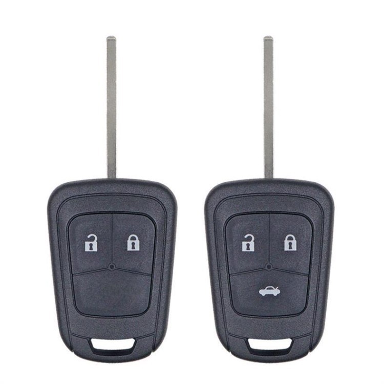 Suitable for Chevrolet 2/3 button straight car remote key replacement shell (1277/1278)