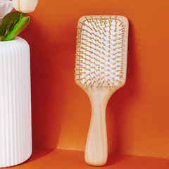 Manufacturer Direct Supply Bamboo Round Brush Teeth Massage Air Cushion Comb High Elastic Comfort Air Cushion Comb Straight Hair Styling Hairbrush