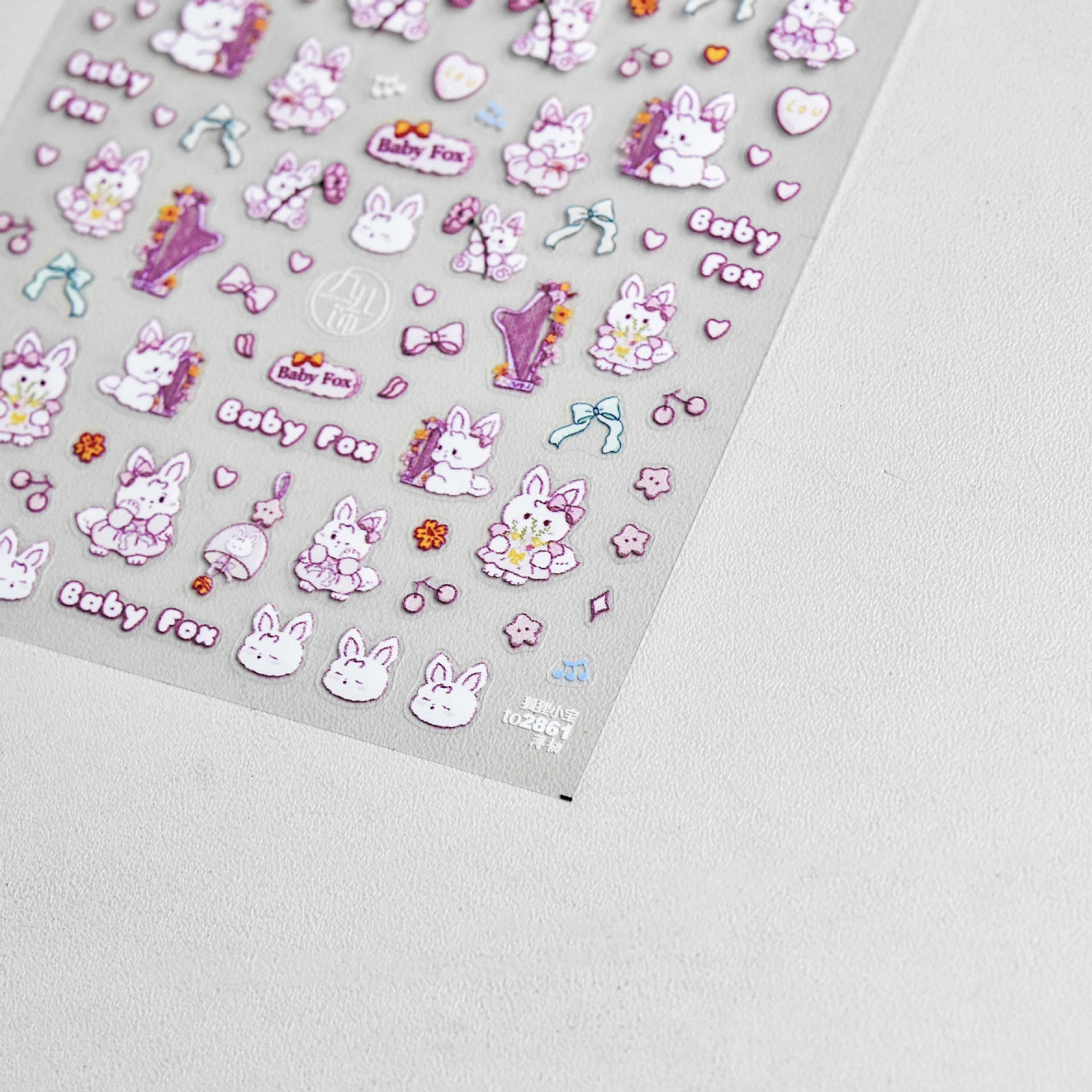 10g Weight Nail Patches Nail Supplies 1 Piece Quantity Plastic Material Cartoon Pattern Cartoon Style Style Cartoon Style Cartoon Plastic Nail Patches 1 Piece 3