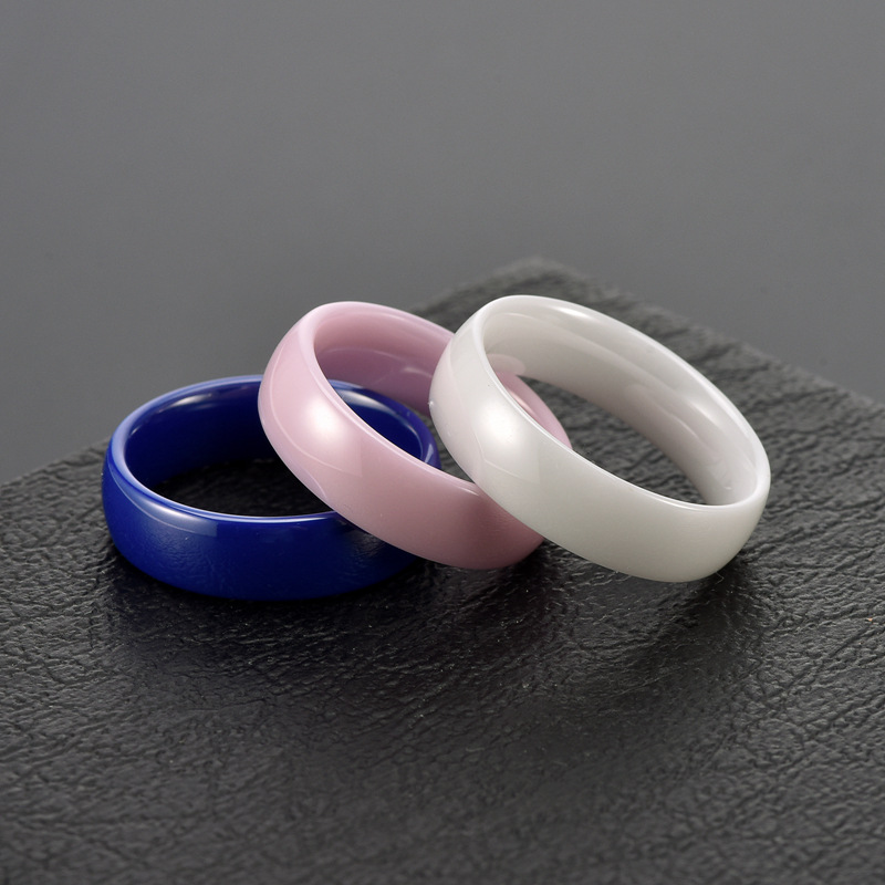 Geometric Pattern Vintage Style Geometric Ceramics Plating Unisex Rings