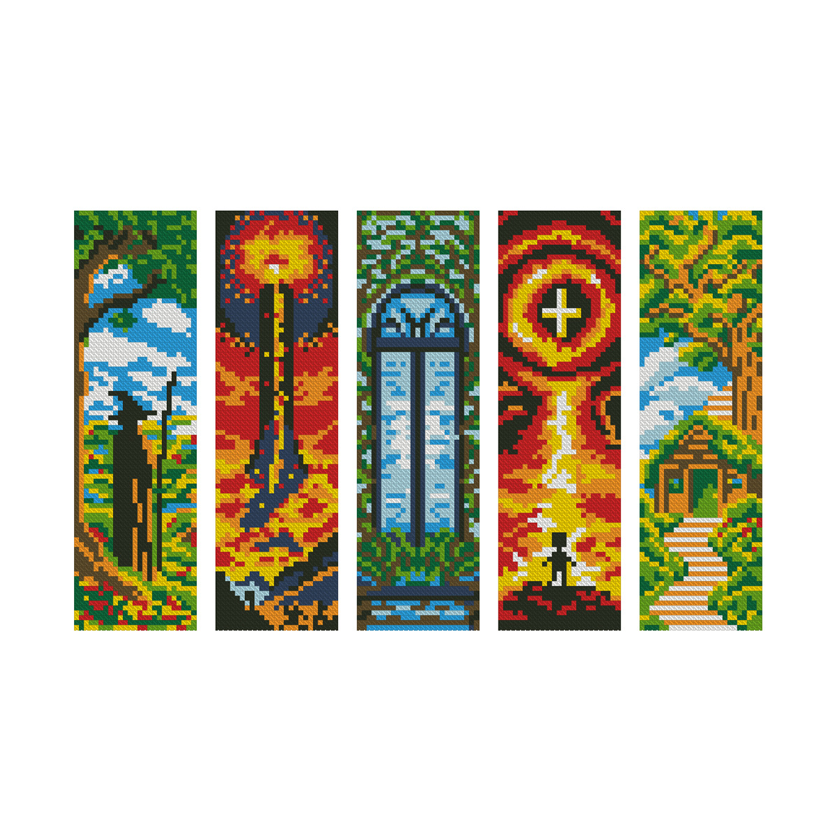 Mona Lisa Royal Cross Stitch Marcador-Fantasy Journey Maravilloso paisaje Sala de estar simple Sala de estudio Bordado de hilo hecho a mano image 5