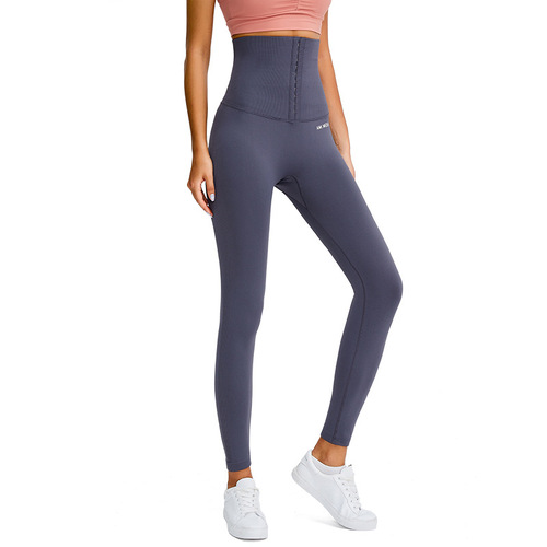 AMI MEDEA Letter High Waist Hip Lifting Fitness Pants Women's Tight Elastic Running Sports Nine Points Hip Lifting Yoga Pants