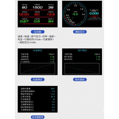 temperature gauge, water temperature gauge, tachometer