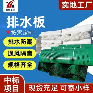 塑料排水板水利屋顶花园绿化凹凸型排水板白色黑色绿色排水板定制