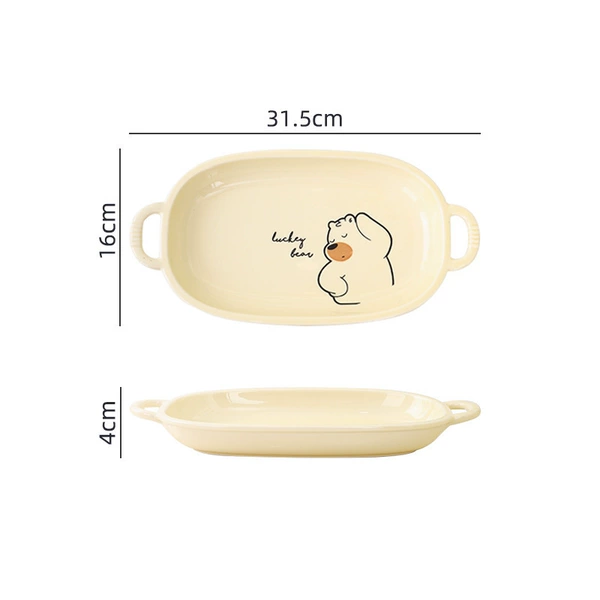 Gree Bear 12-inch Fish Plate 1 Pack