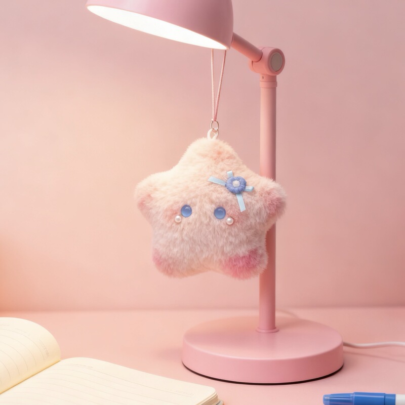 Original DIY Blush Squeaky Plush Star Wholesale Small Gifts Backpack Keychain