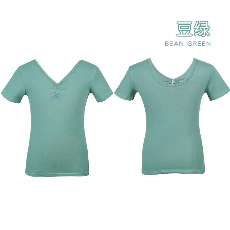 Ropa de baile para niños, ropa de verano, ropa de entrenamiento de manga corta, ropa de baile, prueba de arte de danza china para niñas, ropa corporal