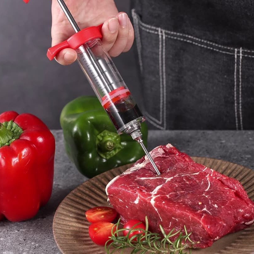 Amazon Grilling Sauce Injector Set Seasoning Injector Hardware Turkey Needle Bbq Food Needle Kitchen Barbecue