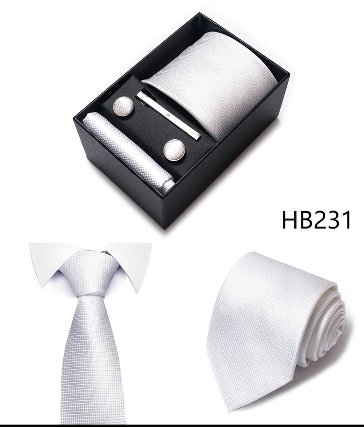 Simple Style Geometric Solid Color Polyester Yarn Men's Cufflinks Lavalier Tie display picture 30