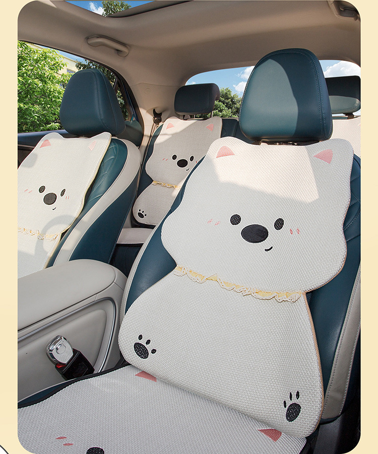 Suitable for Xpeng Monam03 Qin Plus Mg4 Song Pro Car Seat Cushion Half-Pack Cartoon Breathable Seat Cushion