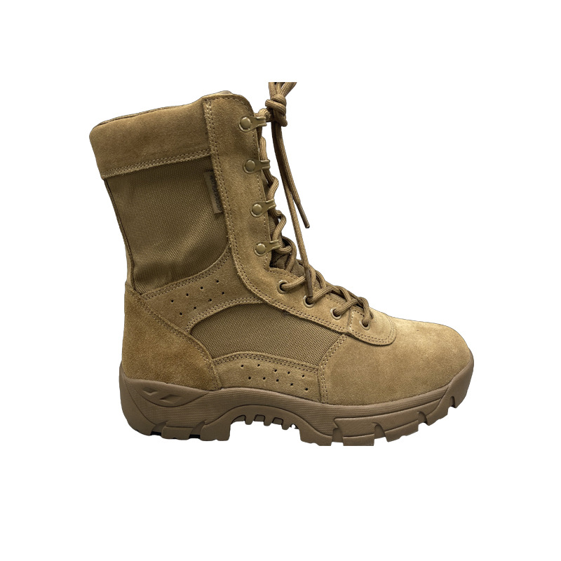 Botas tácticas impermeables antideslizantes para combate transfronterizo 2026, calzado de entrenamiento para exteriores, botas de montaña de desierto para hombre, calzado de caña alta.