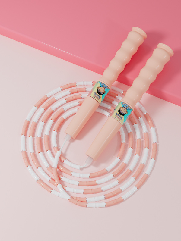 6108 niños bambú festival cuerda de salto de jardín de infantes especial principiantes ajustable cuerda de salto profesional de acondicionamiento físico