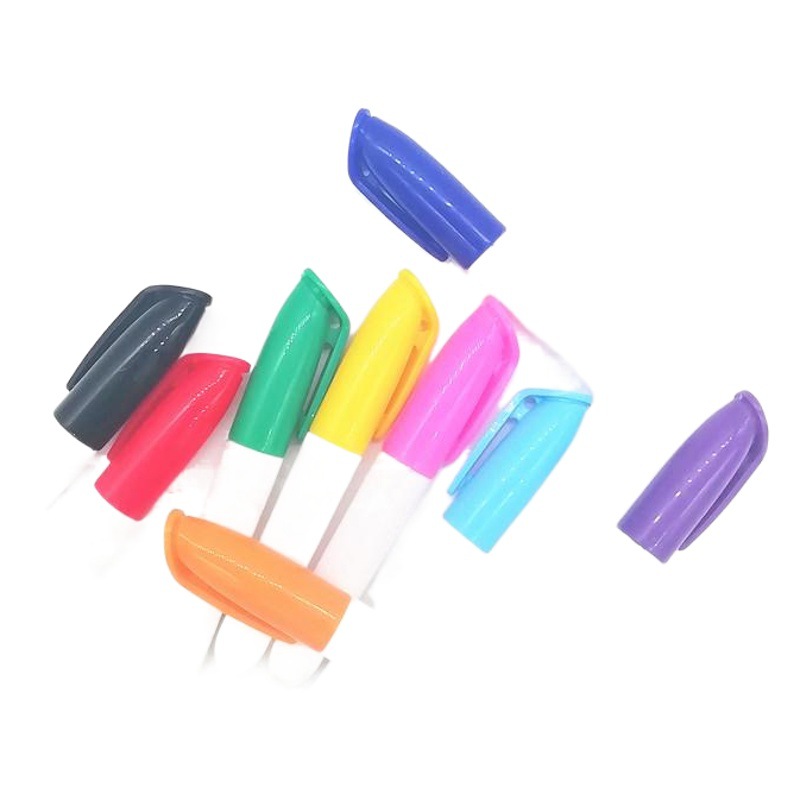 Factory Manufacture Erasable Mark Waterborne Dry Erase Pen Children Easy Erasable Color Painting Mini 12 Color Whiteboard Pen