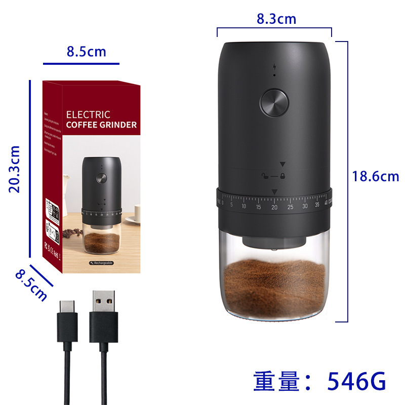跨境电动磨豆机家用小型咖啡豆研磨机外调档手磨意式咖啡机磨豆机|undefined