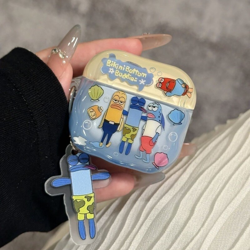 Beechburg Resident Fish Creative Apple Headphone Bag Suitable for AirPods 3/4 Generation Protective Cover Pro2Pro3 Anti-Fall