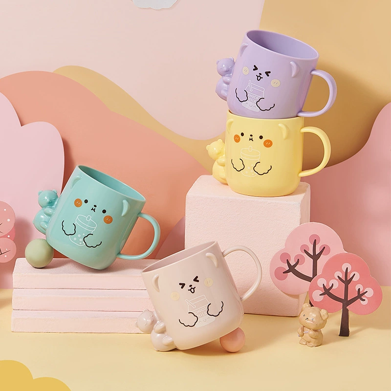 Домашний милый медведь детская щетка чашка зубной щетки зубной цилиндр анти-падение