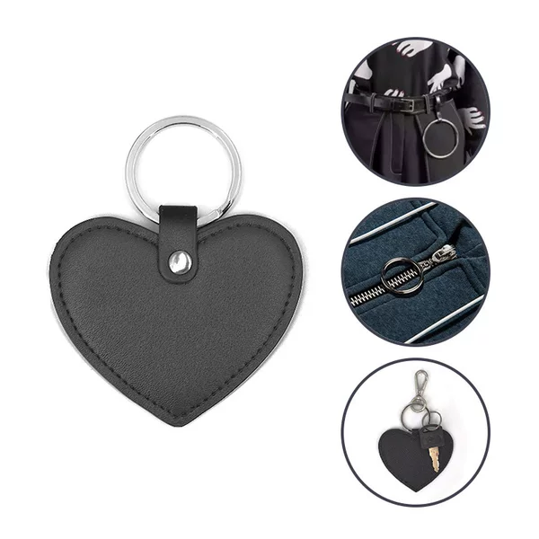 Factory wholesale heart-shaped carry ring for key zipper bag can be fixed logo gift decoration metal keychain