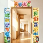 26开学布对联挂旗横幅吊旗小学幼儿园教室开学季仪式典礼布置氛围