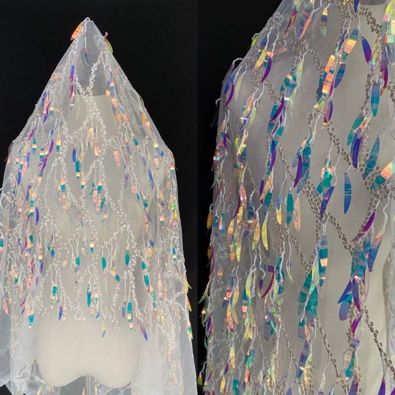 Милайшие ногти sequins, ткань, костюм, черный кружевной улун Да Хонг Пао