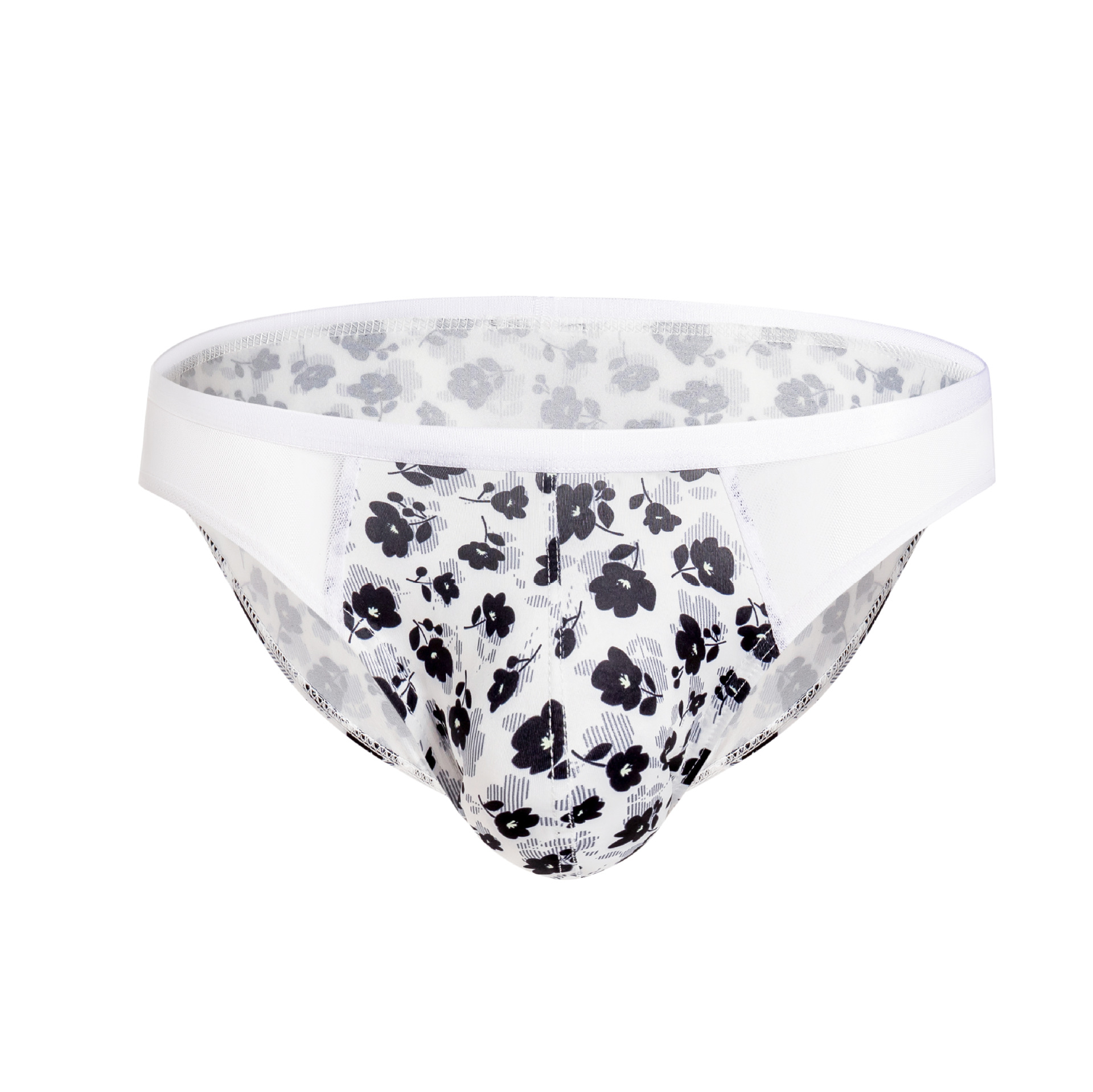 Men's underwear flower thong personality trend patchwork briefs