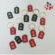 Chinese style keychain pendant leather metal DY blessing ornaments safe joy accessories car accessories gift factory wholesale