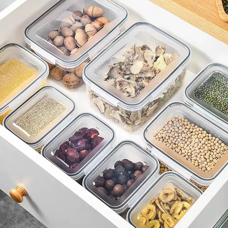 二層排水バスケットクリッパーキッチン電子レンジ冷凍庫密封ボックスプラスチック弁当箱冷蔵庫フルーツ収納ボックス|undefined