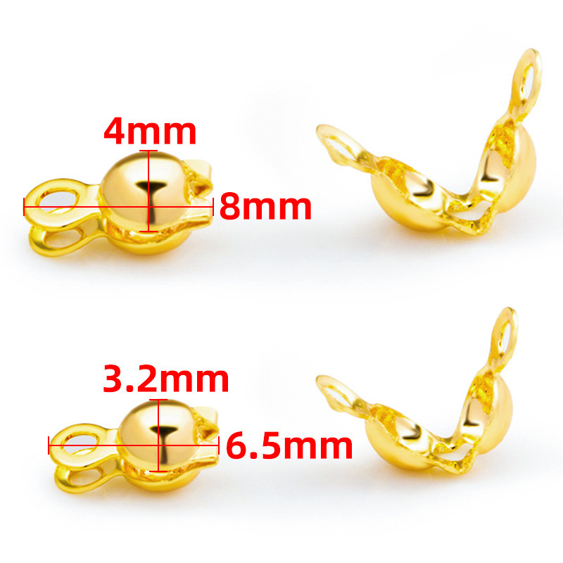 Stainless Steel Buckle Positioning Beads Color Preservation 18K Gold Personality Fashion DIY Jewelry Accessories Bracelet Necklace Connection Buckle