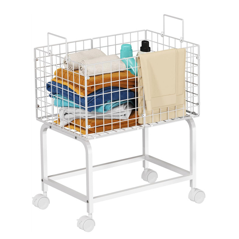 Amazon Cross-Border Laundry Basket Laundry Basket Trolley Suitable for Laundry Room Bathroom Bedroom Multi-Function Trolley