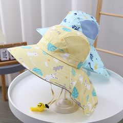 Children's Sun Hat Summer UV Protection Hat Baby Sunshade Hat Boys and Girls Sun Hat Wide Brim Thin Model