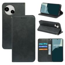 适用于夏普 wish 系列sharp aquos R10小牛皮强磁翻盖手机皮套加