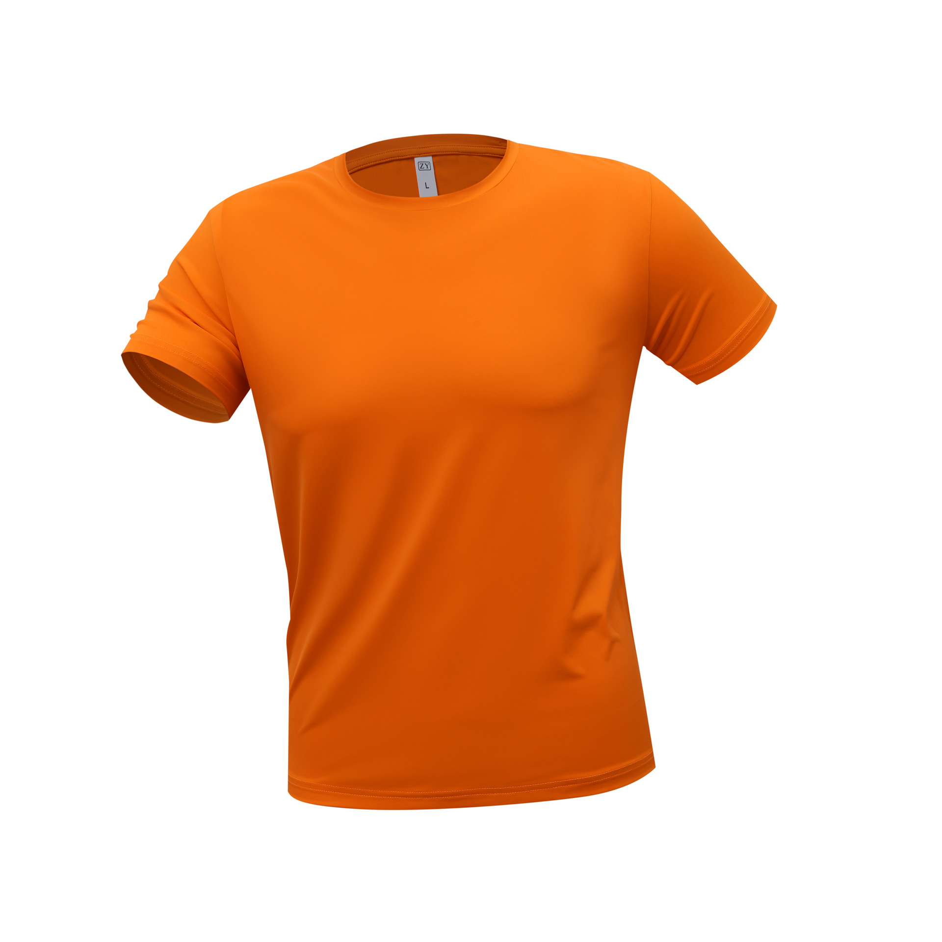 Deportes de alta gama protector solar sudor de manga corta de verano camiseta de seda de hielo ropa de trabajo deportiva de secado rápido camiseta de cuello redondo personalizada