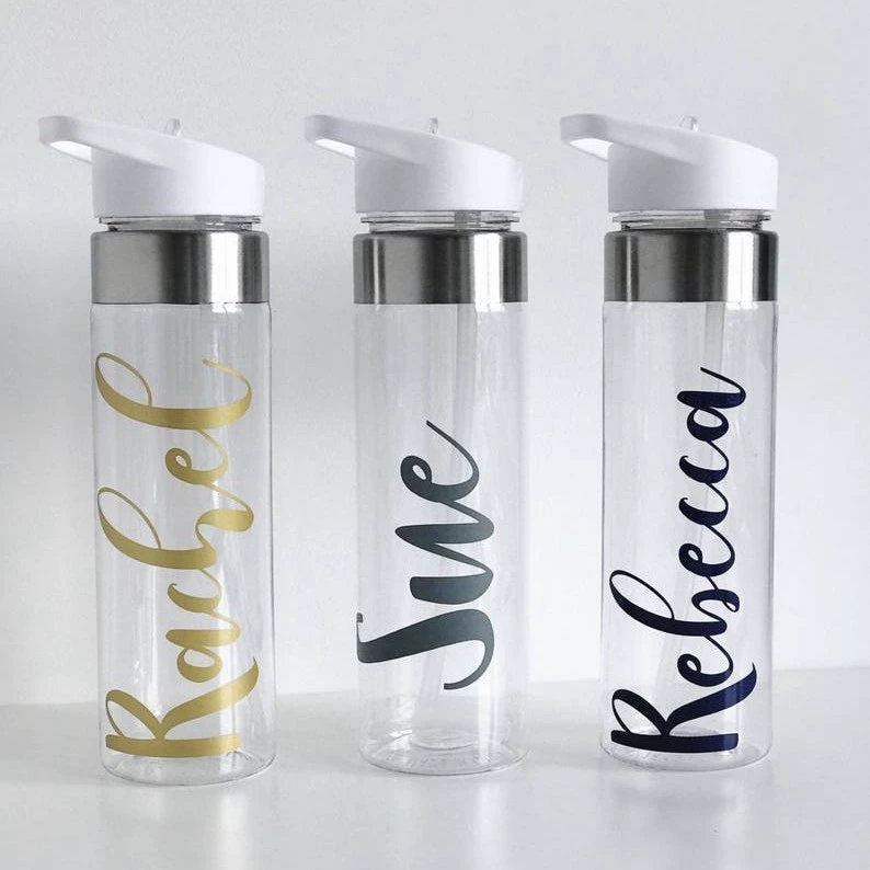 Plastic glass, travel pen, space sports bottle polypropylene, 750 ml