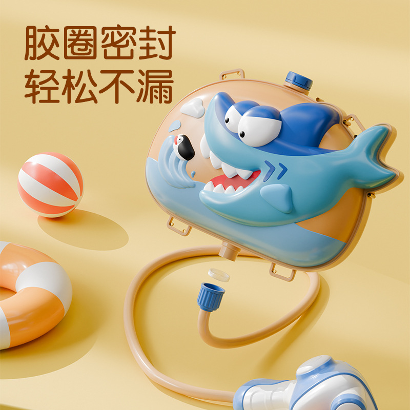 Mochila para niños pistola de agua para niños y niñas kindergarten bebé playa agua rociada agua agua agua jugando juguete pistola de agua extraída