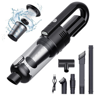 New Household Wireless Vacuum Cleaner Handheld Portable Car Vacuum Cleaner LED Lighting Great Suction English Cross-border 124