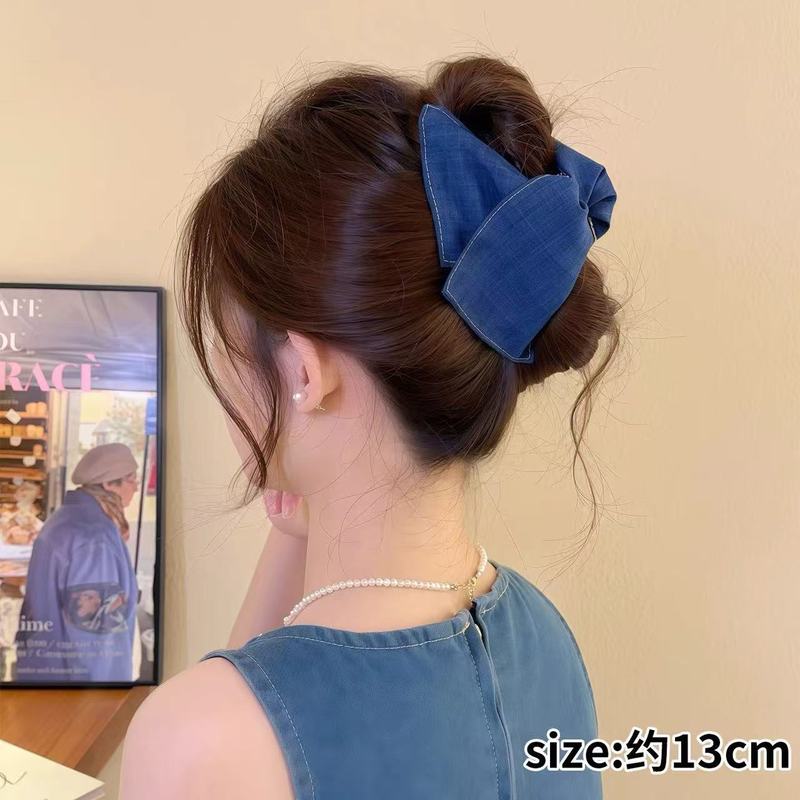 フレンチサテンシェル三角グリッパー女性用 2025 新しいハイエンド後頭部大型ヘアピンサメクリップヘアアクセサリー|undefined