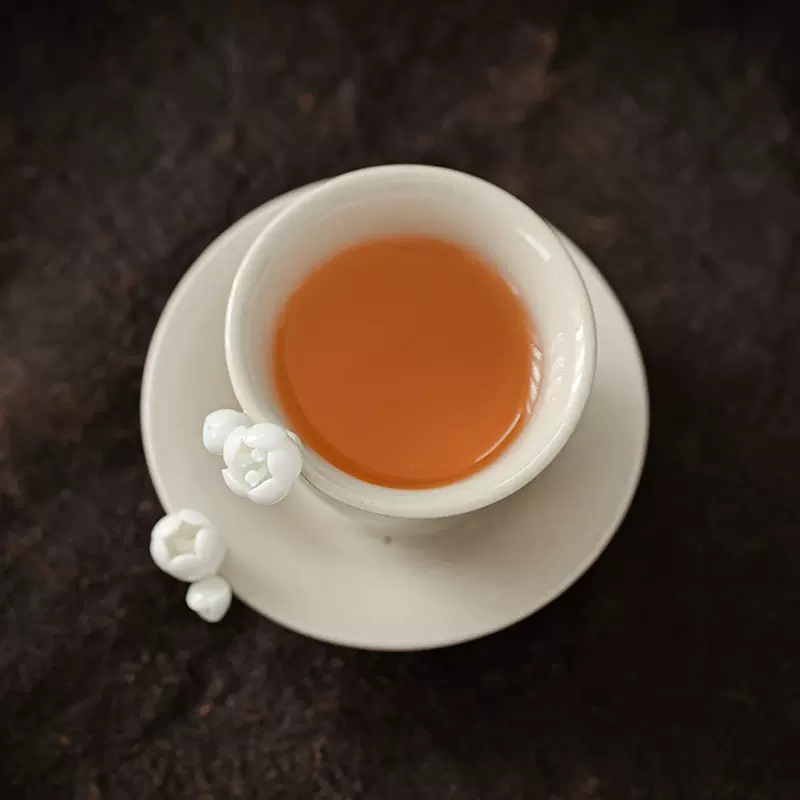 日式草木灰釉手捏花茶杯复古陶瓷品茗杯茶碗主人杯功夫茶具小品杯